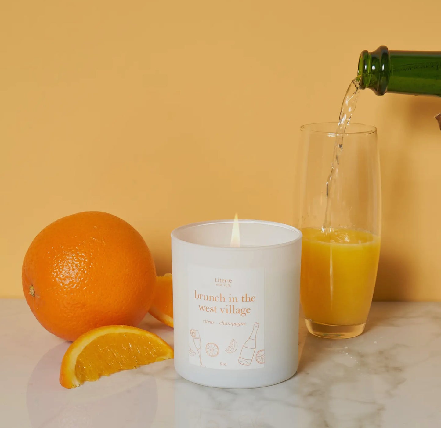 Brunch in the West Village Candle