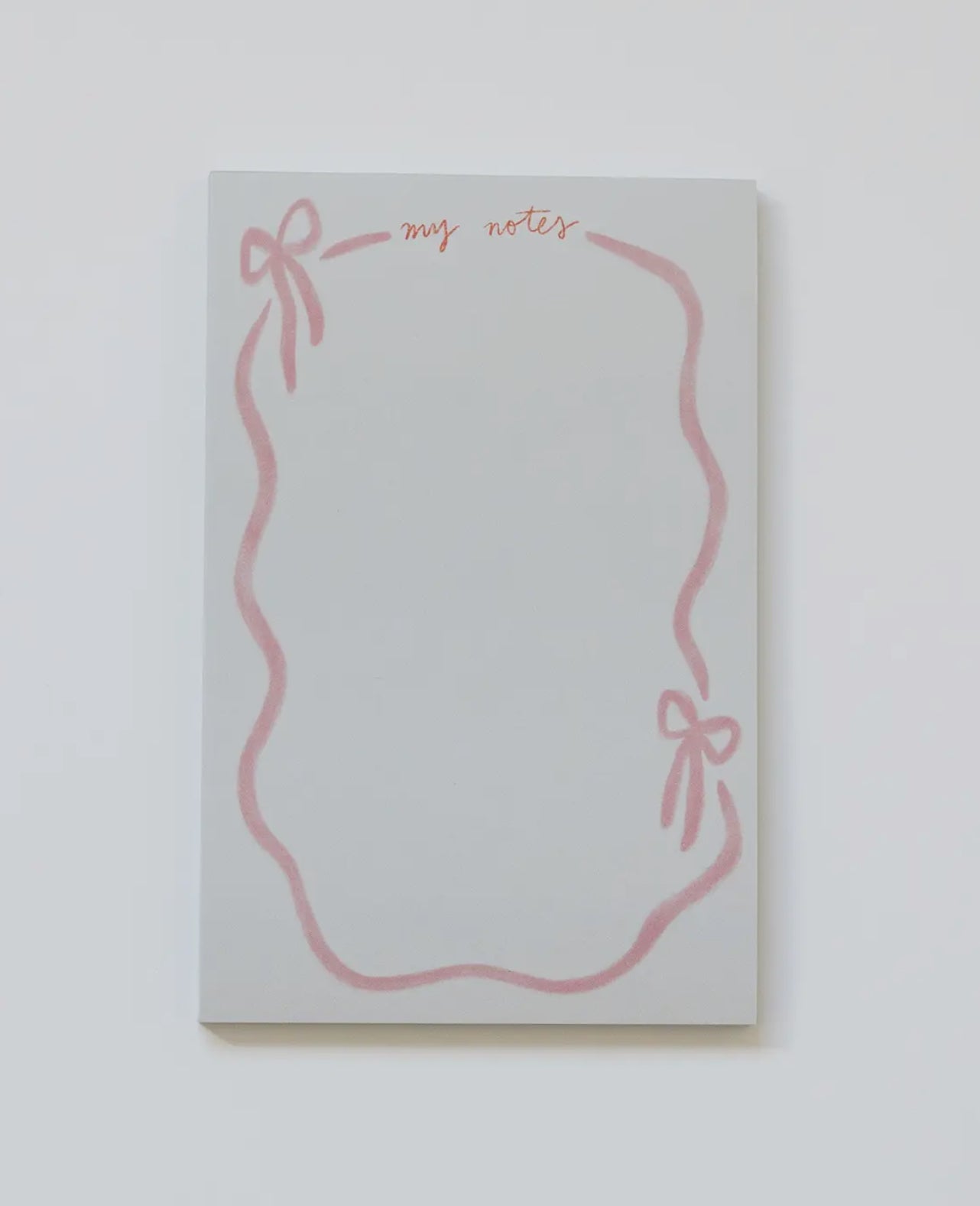 Pink Bow Notepad