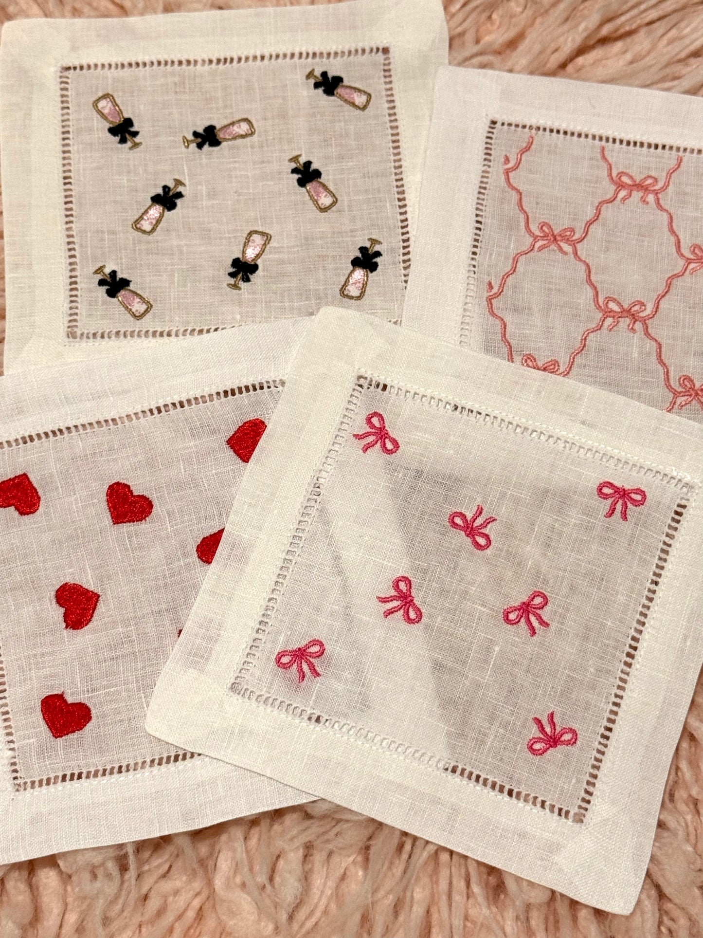 Blush and Bubbly Napkin Set